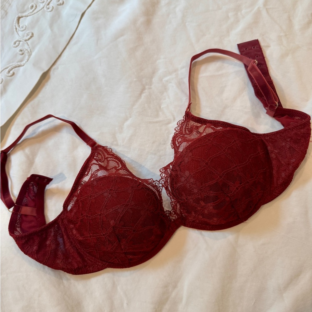 Intimissimi Burgundy Lace Bra